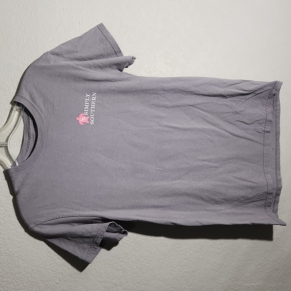 Simply Southern Shirt Womens Size S  Turtle Gray Summet Tee - Picture 3 of 8
